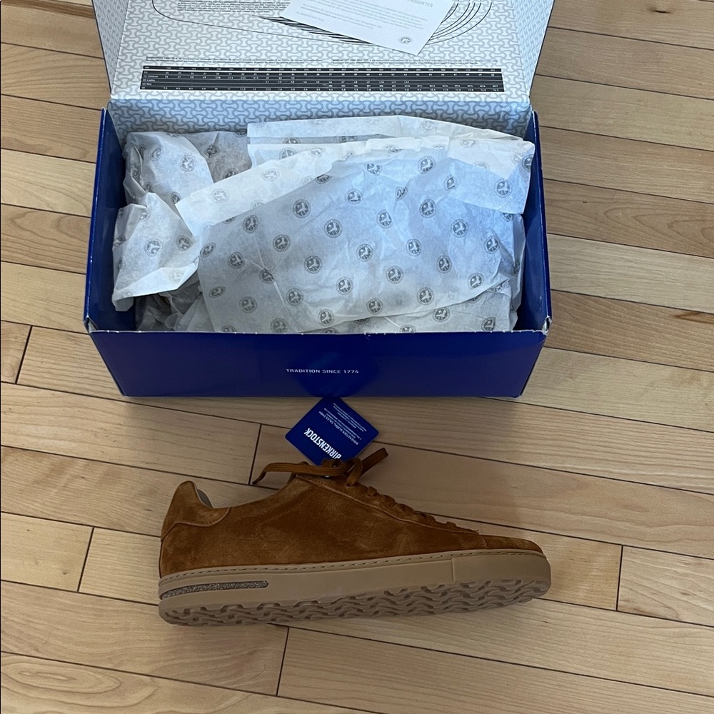 Birkenstock Men's Tan Suede Sneakers